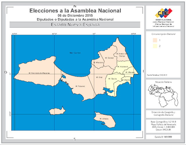 Así quedaron los tarjetones para la REGIÓN INSULAR