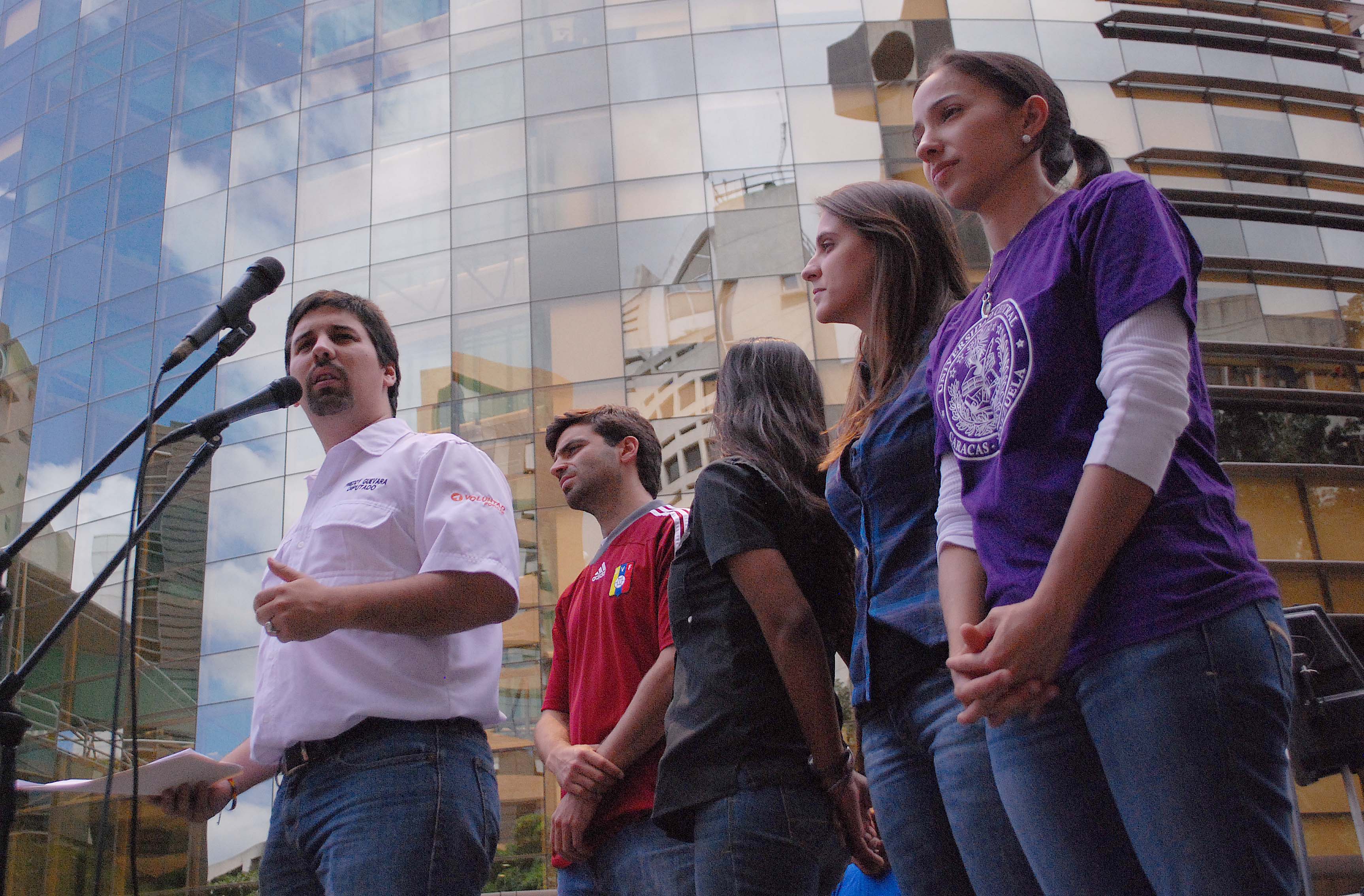 Freddy Guevara y Juan Andrés Mejía ratificaron su compromiso con la lucha del Movimiento Estudiantil