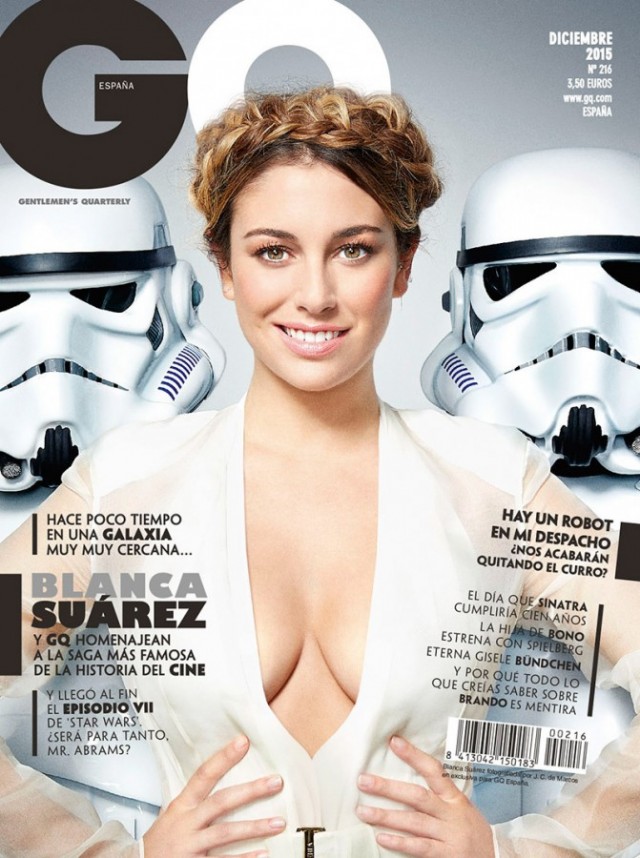 La actriz española Blanca Suárez se transforma en la Princesa Leia