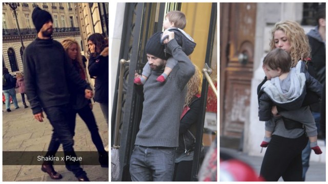 Shakira y Piqué en Paris