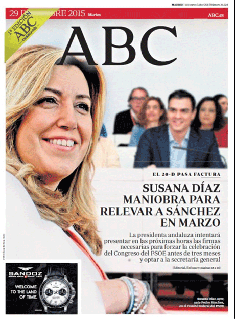 Portadas de la prensa internacional de este martes 29 de diciembre de 2015