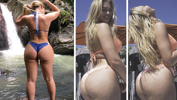 Esta sexy modelo enloqueció Instagram con sus nalgas sin retocar