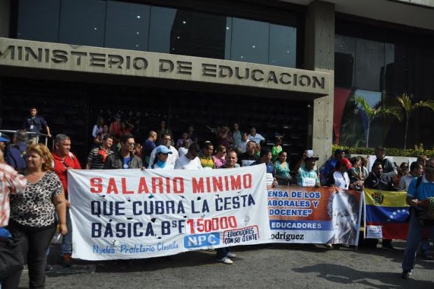 Protesta de educadores