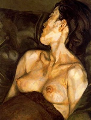 "Pregnant Girl", lienzo de Lucian Freud