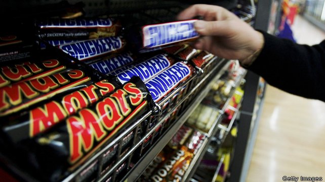 Retiran barras Mars, Snickers y Milky Way en Alemania