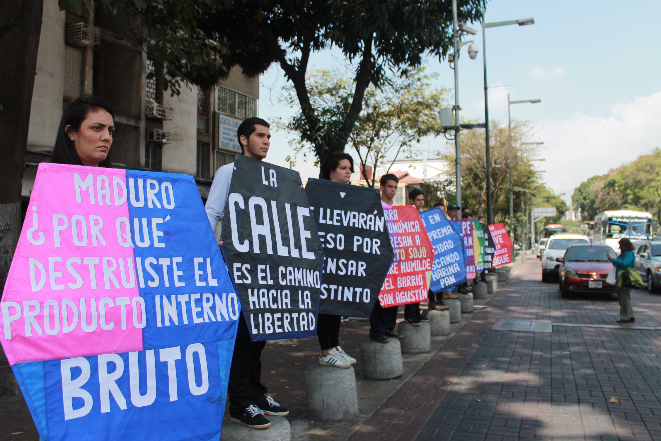 Papagayos elevaron un grito de  Libertad en la plaza Alfredo Sadel (FOTOS)