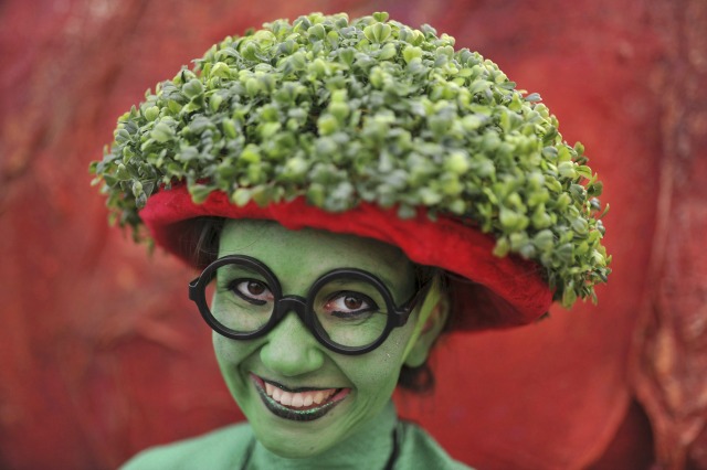 Caoimhe Coburn-Gray posa para una foto en el día de San Patricio en Dublín, Irlanda 17 de marzo de 2016. REUTERS / Clodagh Kilcoyne TPX IMÁGENES DEL DÍA