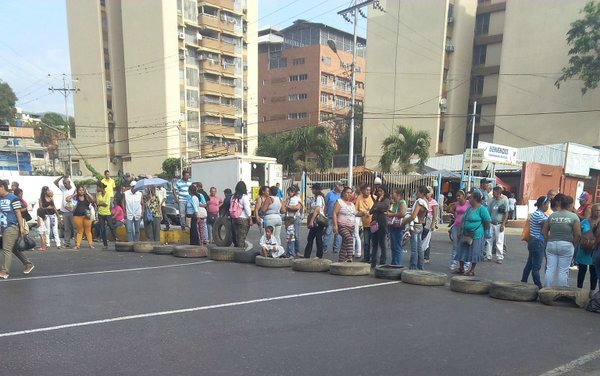 Protesta por falta de comida en Miranda