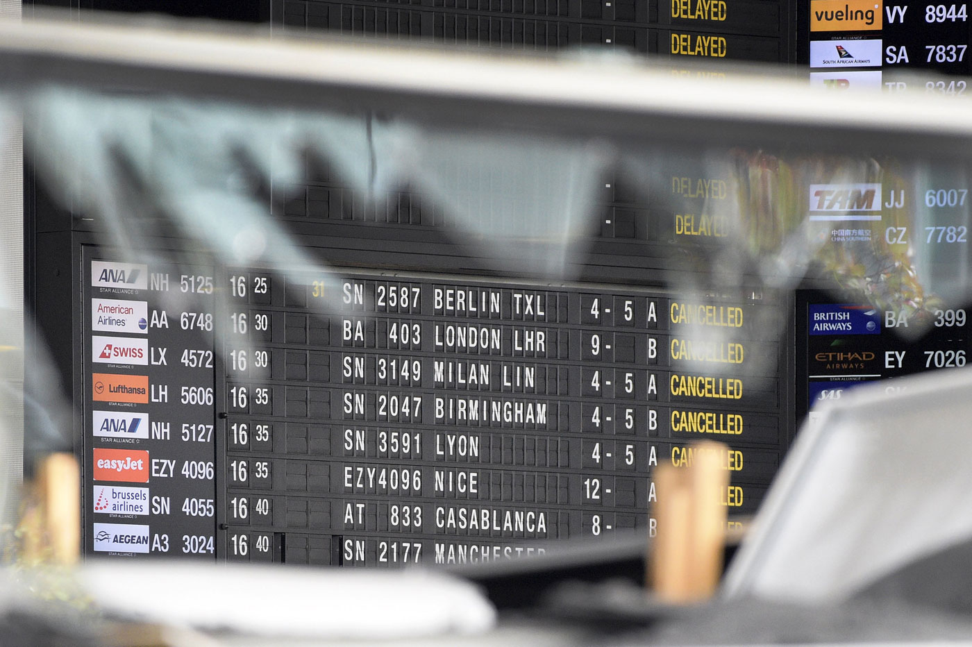 Aeropuerto de Bruselas reabrirá este jueves tras atentados terroristas