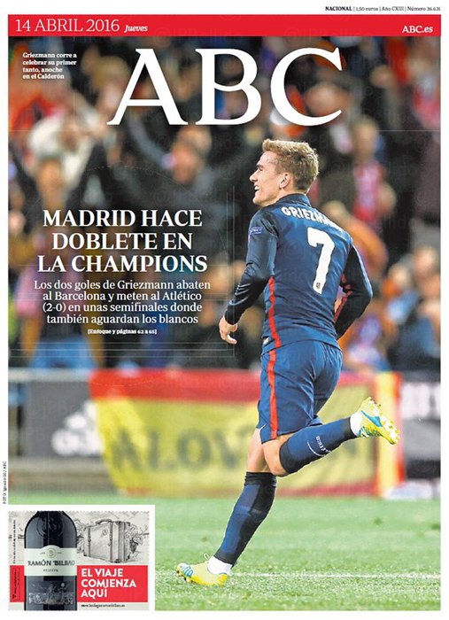 Portadas de la prensa internacional de este jueves 14 de abril de 2016