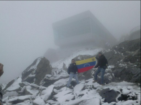 Nevó en el Pico Espejo de Mérida (Fotos)