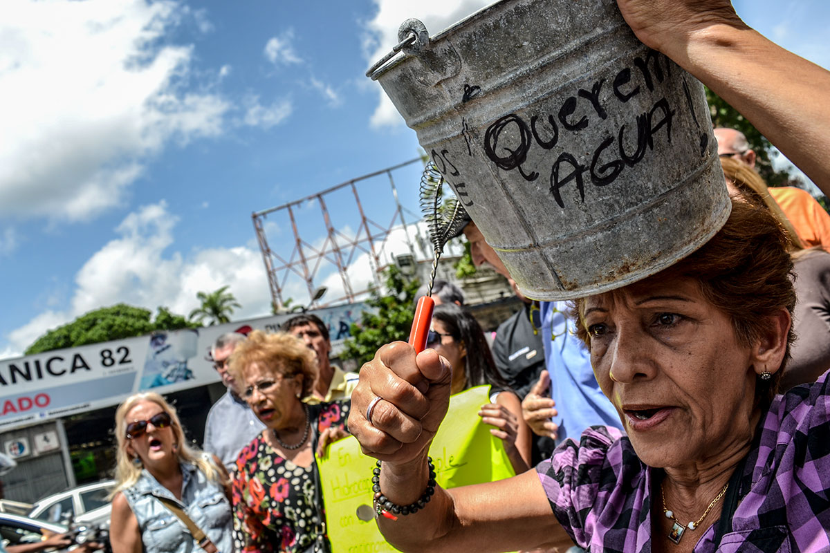 “Nos mantendremos en la calle hasta que Hidrocapital cumpla con el cronograma de racionamiento”