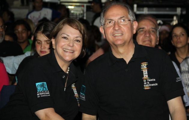 Antonio Ledezma y Mitzy Capriles