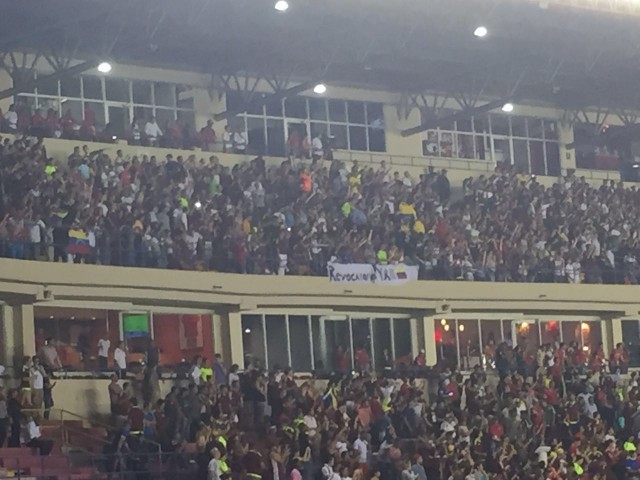 Hasta en Panamá piden Revocatorio: Las pancartas durante el amistoso de la Vinotinto (Fotos)