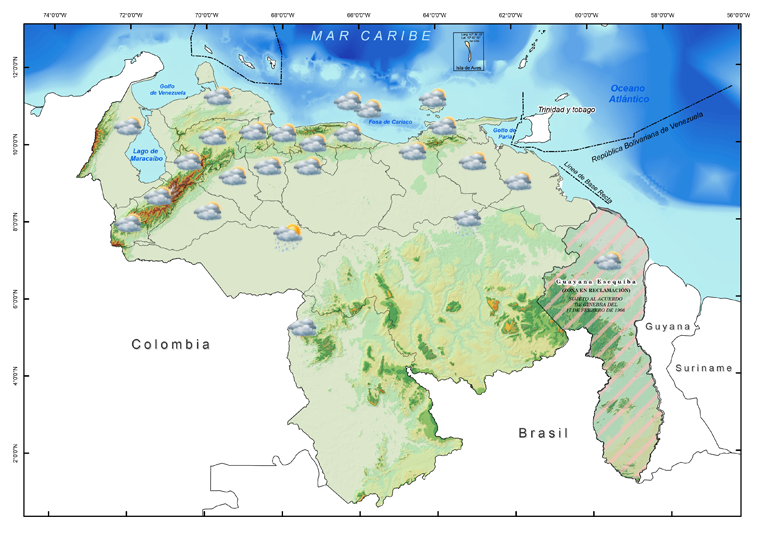 Onda tropical sobre el Mar Caribe provocará lluvias en el Sur y el Oriente del país