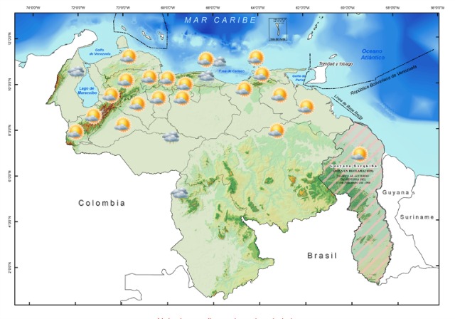 Se prevé lluvias débiles dispersas y tormentosas en varias partes del país para este lunes