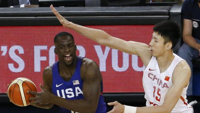 Draymond Green, jugando con Estados Unidos en la preparación de cara a los Juegos de Río. (John G Mabanglo - Efe)