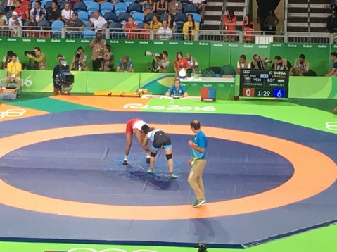 Maria Acosta cayó en octavos de final de lucha estilo libre en Río 2016