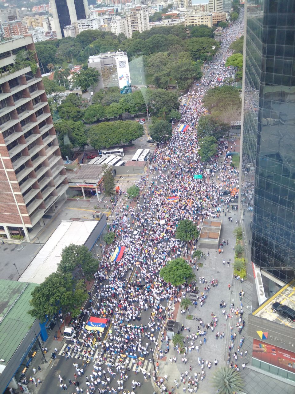 Así está la Francisco de Miranda a las 10:20 am #1S