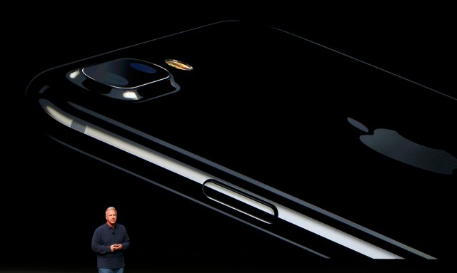 Phil Schiller discusses the iPhone 7 during a media event in San Francisco