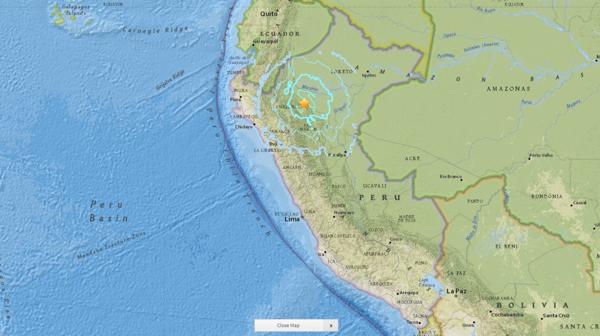 Sismo de 6,0 sacude Perú