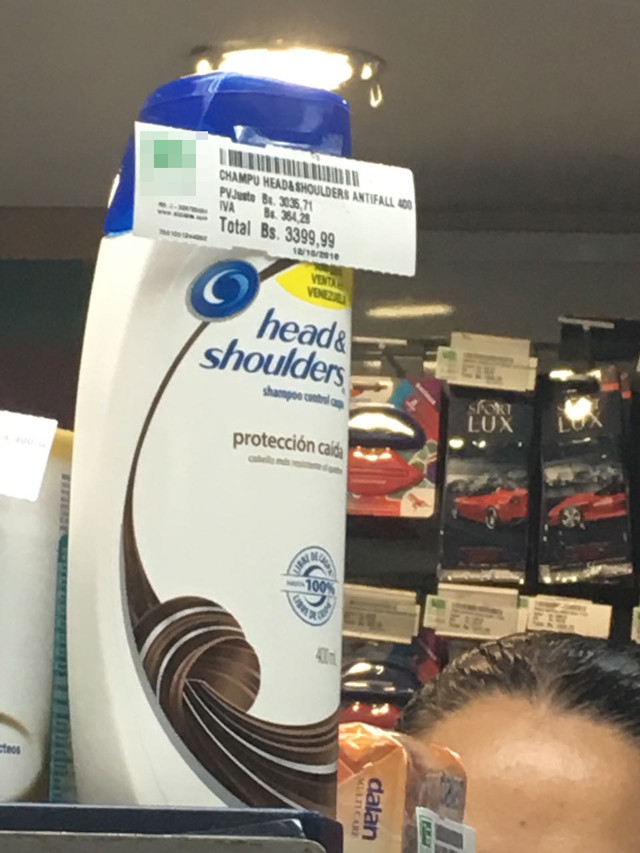 Apareció el shampoo a precios de sustos