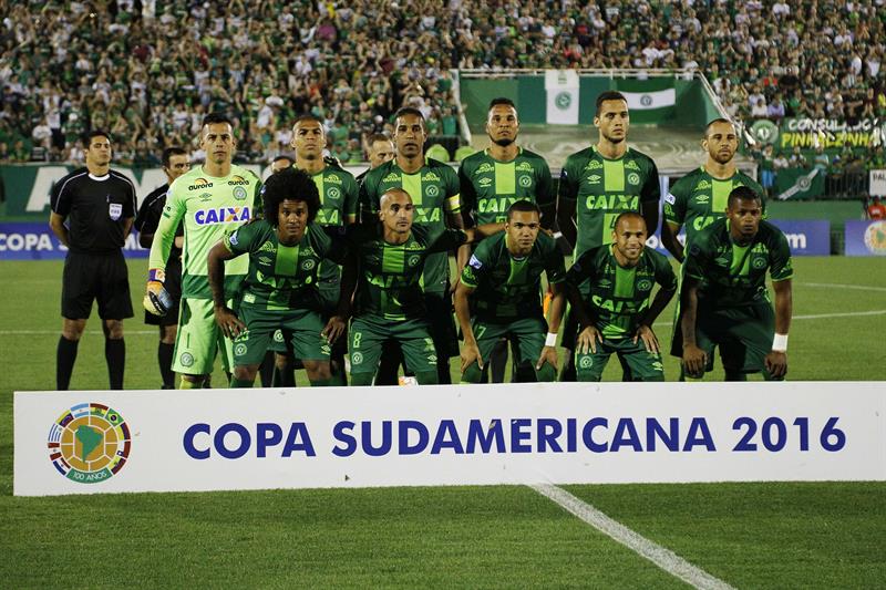 La última foto, futbolística, del Chapecoense