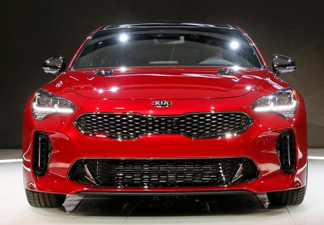 The 2018 Kia Stinger is introduced during the North American International Auto Show in Detroit