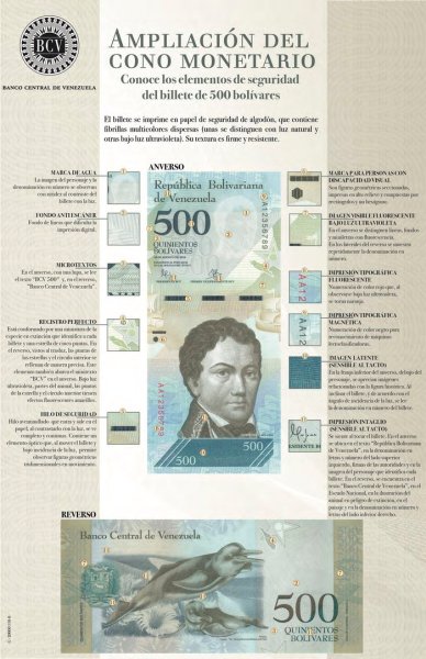 Billete de 500