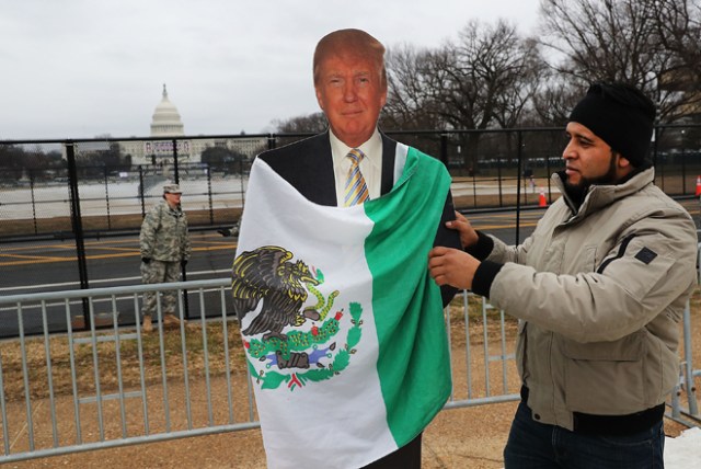 Protesters And Trump Supporters Gather In D.C. For Donald Trump Inauguration