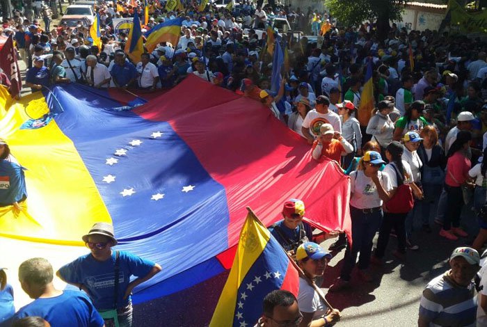 Así esta la concentración en Barquisimeto para marchar hasta el CNE