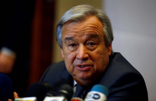 El secretario general de la ONU, Antonio Guterres (Foto archivo REUTERS/Tiksa Negeri)