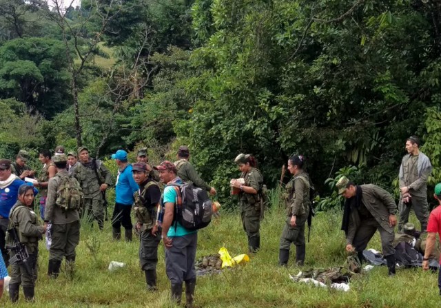 MIEMBROS DE LAS FARC CONTINÚAN DESPLAZAMIENTO A ZONAS VEREDALES