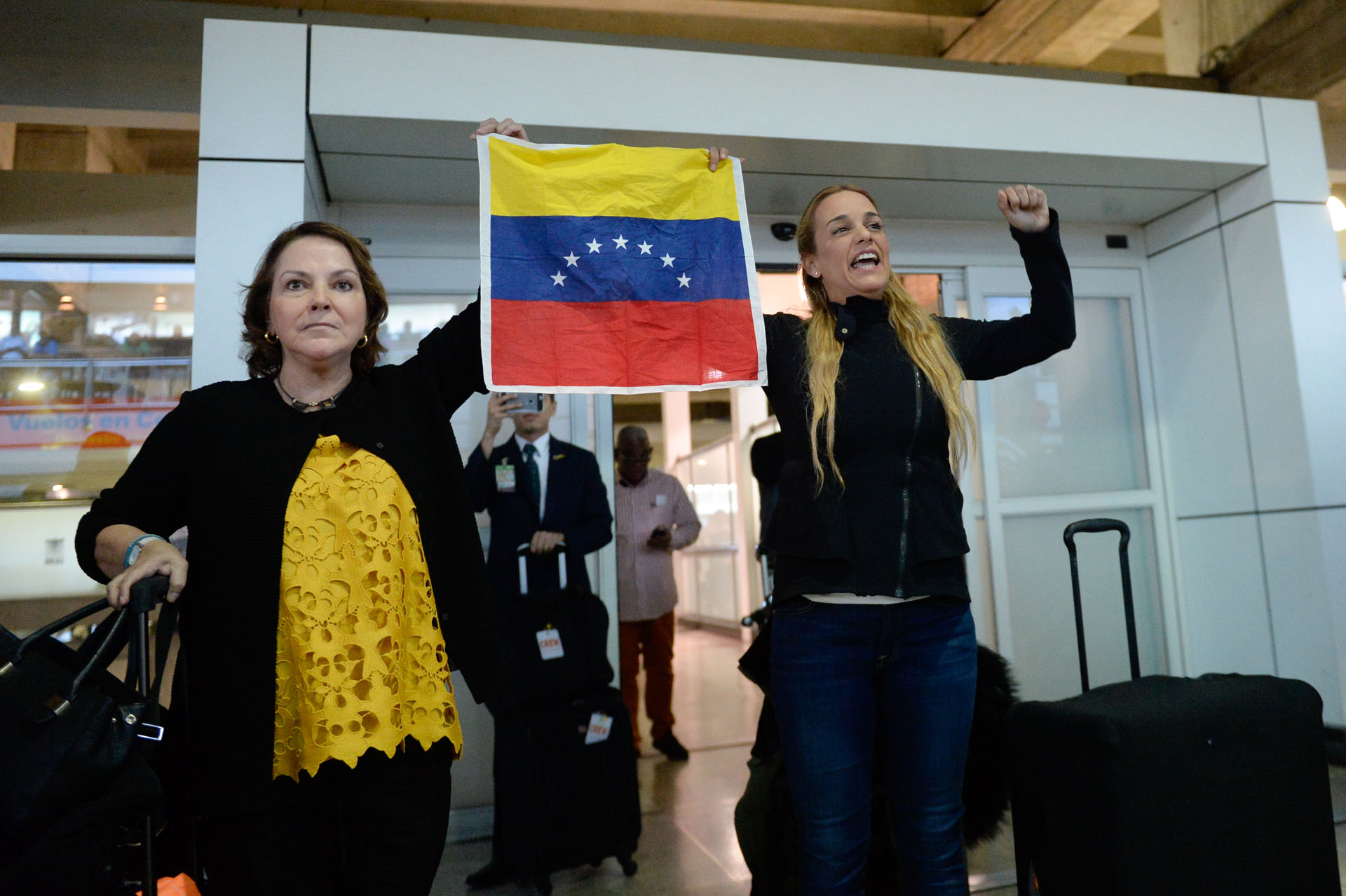 Chavismo ardido en 3, 2, 1: La llegada de Tintori y Capriles de Ledezma a Venezuela tras hablar con Trump (FOTOS)