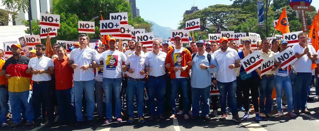 Voluntad Popular salió a las calles bajo la consigna “no más dictadura”