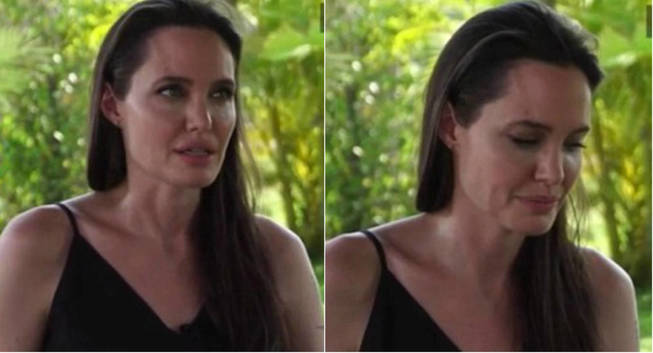 Angelina Jolie llora al hablar de su divorcio (video)