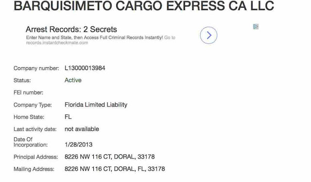 BARQUISIMETO CARGO EXPRESS narcosobrinos