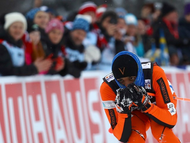 FIS Nordic Ski World Championships - Men's Cross Country - Qualification - Lahti, Finland - 23/2/17 - Adrian Solano of Venezuela competes. REUTERS/Kai Pfaffenbach