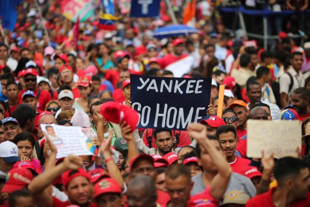 marcha chavista yankee go home