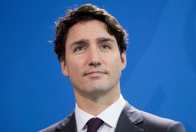 Canadian prime minister Justin Trudeau attends a joint press conference with the German Chancellor on February 17, 2017 in Berlin. / AFP / dpa / Kay Nietfeld / Germany OUT        (Photo credit should read KAY NIETFELD/AFP/Getty Images)