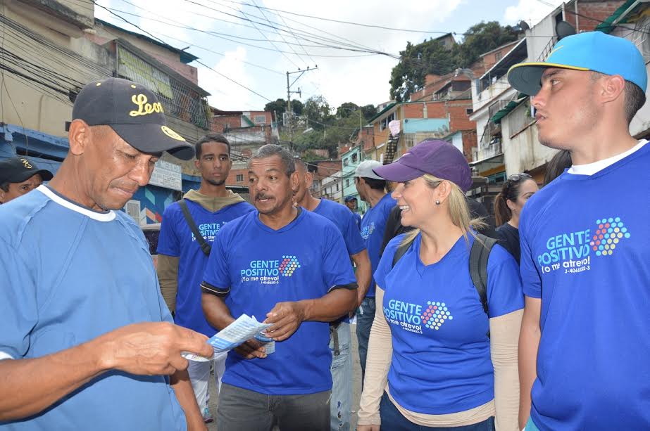 Fundación Gente en Positivo recorrió barriadas de Baruta para palpar las necesidades de sus habitantes