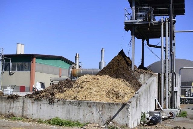 TO GO WITH AFP STORY BY CELINE CORNU A picture shows cows excrements recycled by the Shit Museum (Museum of Poop) to produce methane and energy or "Merdacotta" (baked shit) on march 28, 2017 at the Castelbosco castle of Gragnano Trebbiense. The idea of the Shit Museum founded in 2015 by Italian Gianantonio Locatelli, came from a farm which makes milk for Grana Padano cheese with 3,500 cows producing around 50,000 litres of milk and 150,000 kilos of dung to be recycled. Under Locatelli?s management, this quantity of feces started to be transformed into a futuristic ecological, productive and cultural project. Using innovative systems, electrical energy started to be produced from the manure but also green fertilizer and objects made from "Merdacotta".  / AFP PHOTO / Miguel MEDINA