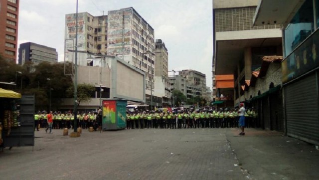 PNB en el bulevar de Sabana Grande / Foto @unidadvenezuela 