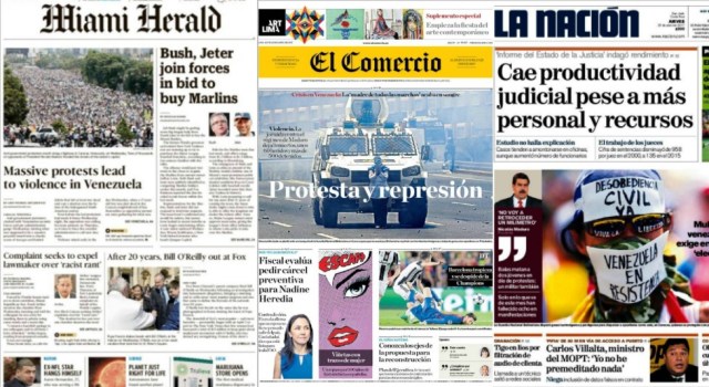 Prensa internacional 19 de abril