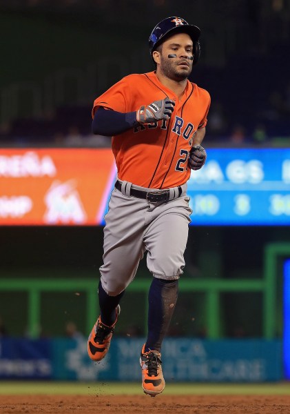 El segunda base venezolano, José Altuve (Foto: AFP)