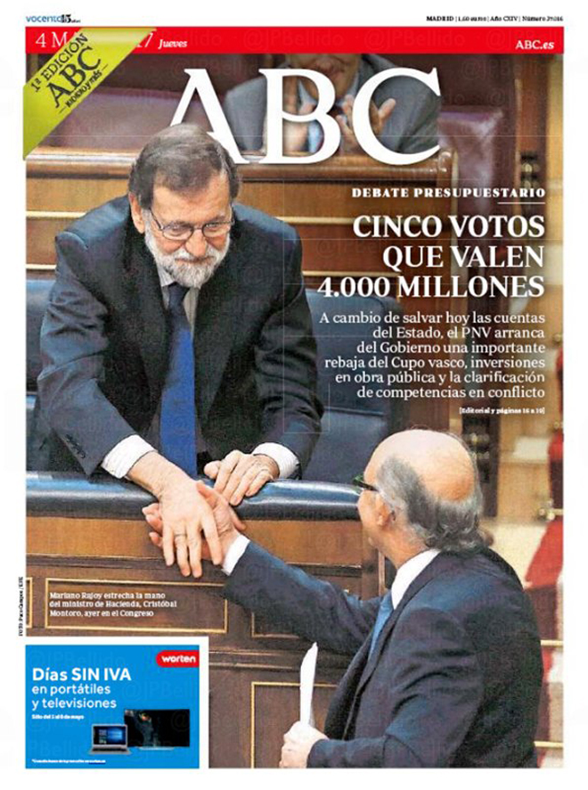 Estas son las portadas de los diarios internacionales de este #4May