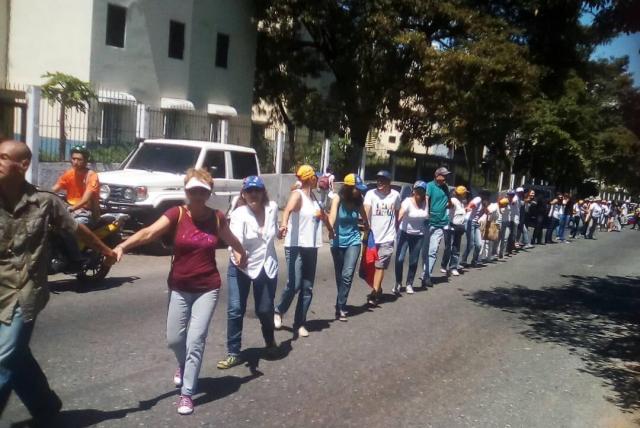 Cadena Humana en Mérida