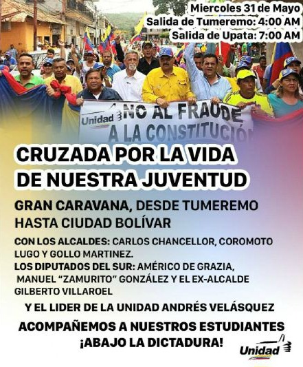 Foto: Convocatoria marcha "Cruzada por la vida de nuestra juventud"