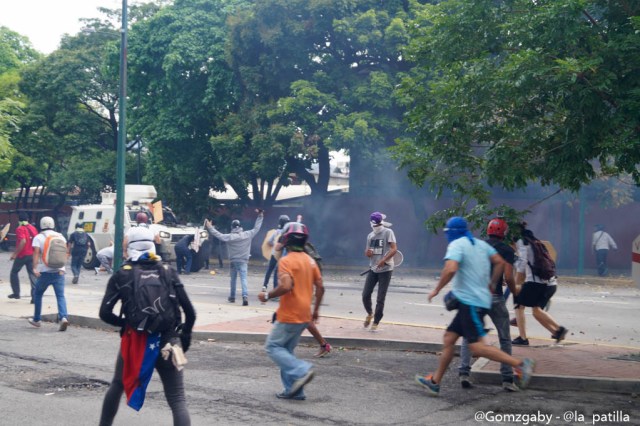 GN efectuó fuerte represión en Caracas este 3 de mayo. Foto: LaPatilla.com / Gabriela Gómez