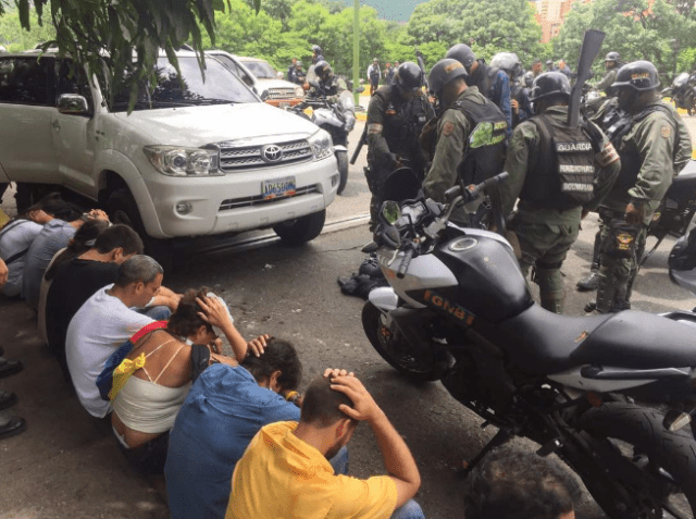 Detenidos en Carabobo este 15 de mayo / Foto: @AndrewsAbreu